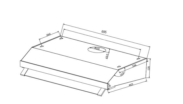 Máy hút mùi Model: PT-362.H2 (Cảm biến)